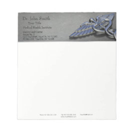 Bloco De Notas Caduco Médico Profissional Cromo - Notepad