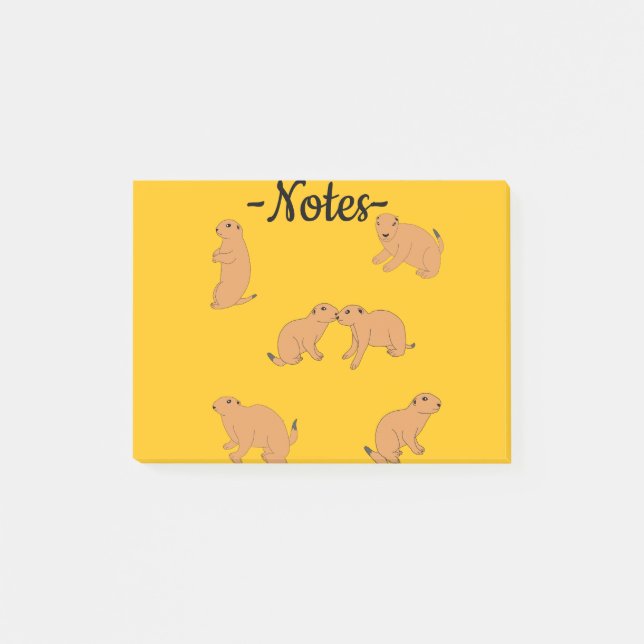 Bloco De Notas Cães da pradaria (Frente)