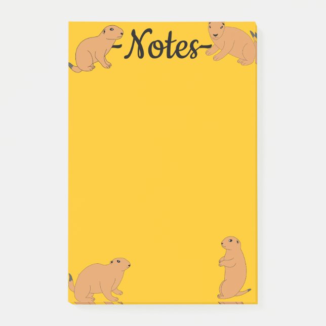 Bloco De Notas Cães da pradaria (Frente)
