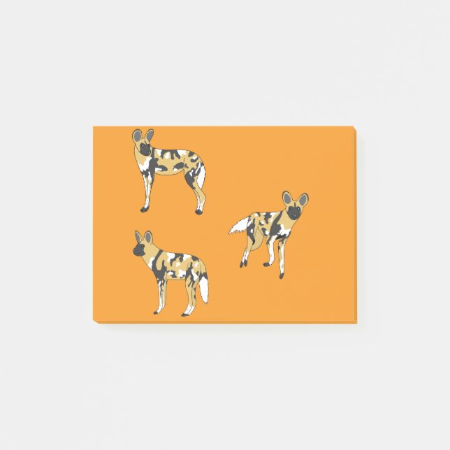 Bloco De Notas Cães Selvagens Africanos (Frente)
