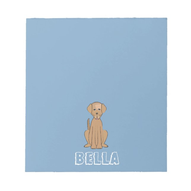 Bloco De Notas Cães Sorridentes Cachorro Marrom (Frente)