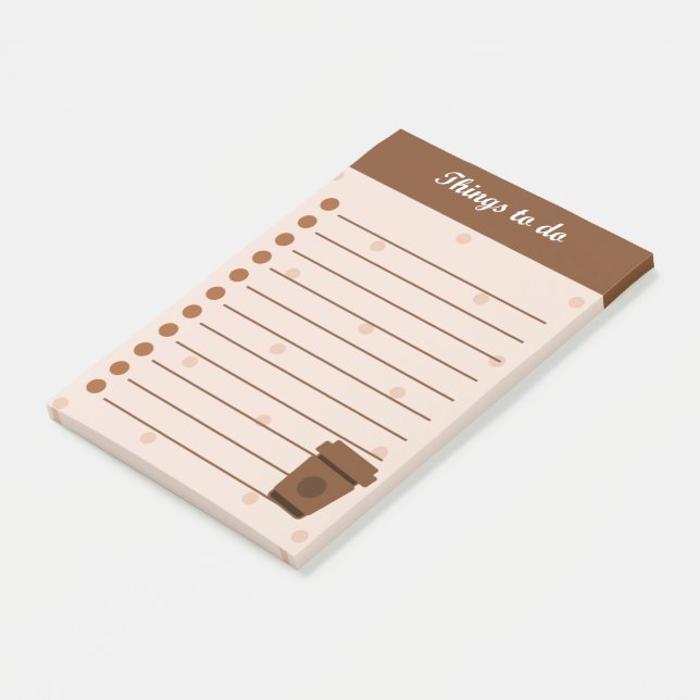 Bloco De Notas Café (Inclinado)