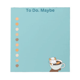 Bloco De Notas Café Cat Spa