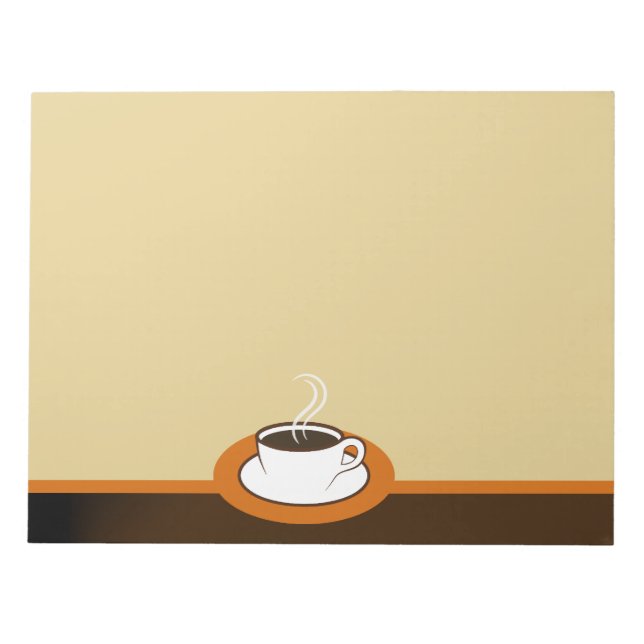Bloco De Notas Café Compre Café Café Café Café Grande Notepads (Frente)