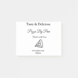 Bloco De Notas Café de pizza desagradável feito com amor adicione