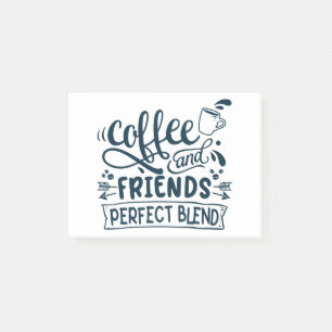 Bloco De Notas Café e amigos, combinação perfeita