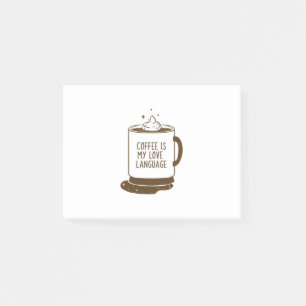 Bloco De Notas Café É Minha Língua De Amor