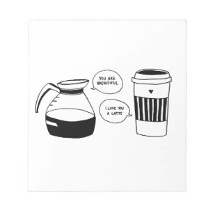 Bloco De Notas Café Latino Namorados Amor