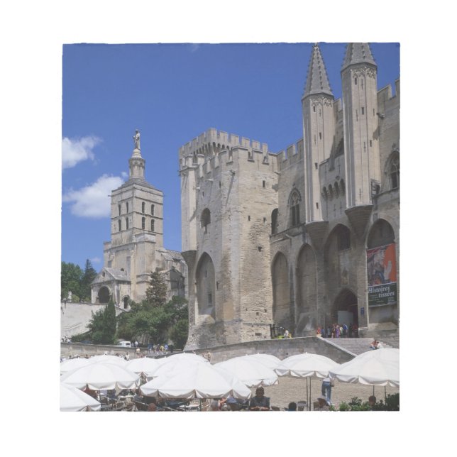 Bloco De Notas Café, Le Palais des Papes, Avignon, Vaucluse, (Frente)