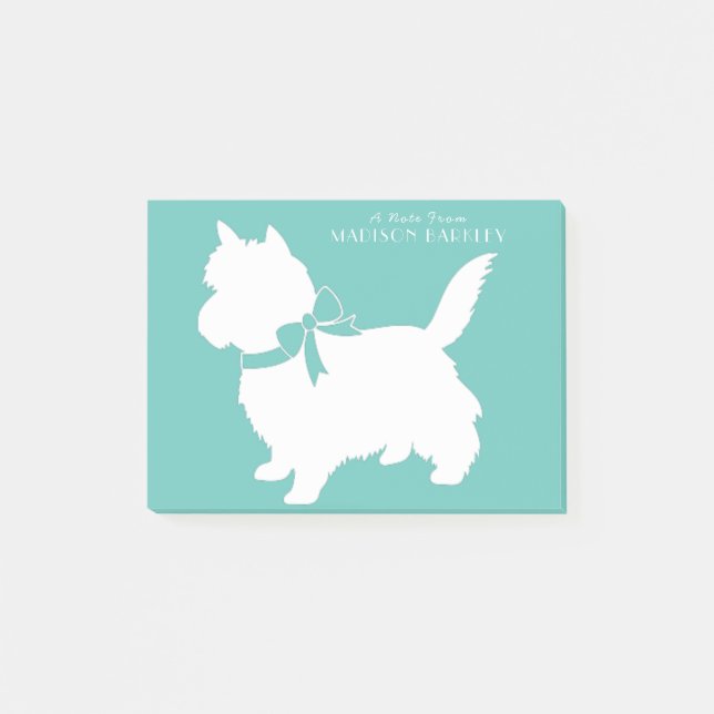 Bloco De Notas Cairn Terrier Dog Puppy (Frente)