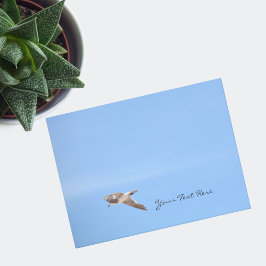 Bloco De Notas Caivota azul de voo