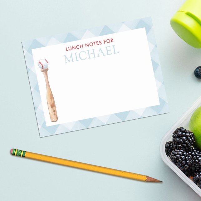 Bloco De Notas Caixa de Almoço Personalizada para Beisebol Kids B (Criador carregado)