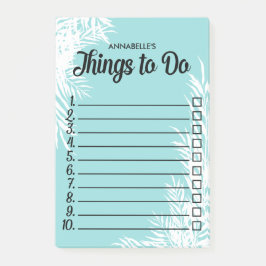 Bloco De Notas Caixa de Seleção de Folhas Brancas Numeradas para 