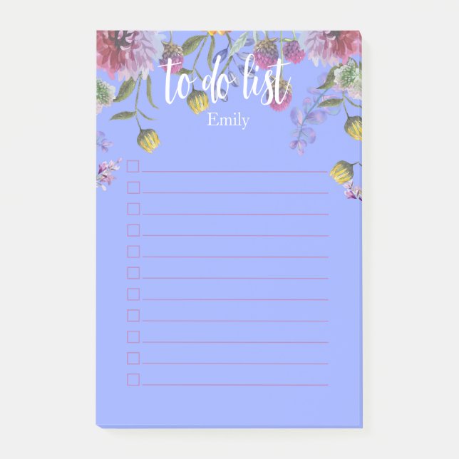 Bloco De Notas Caixa de seleção Fluxos de Lavagem de Aquarela par (Frente)