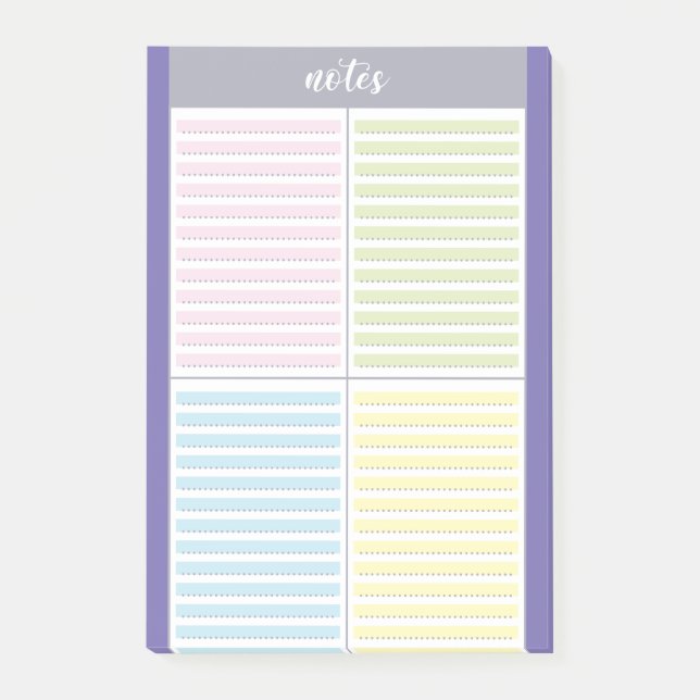 Bloco De Notas Caixas de Nota Coloridas (Frente)