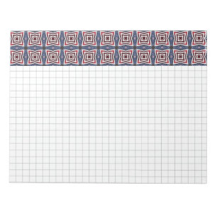 Bloco De Notas Caleidoscópio patriótico da bandeira dos Estados