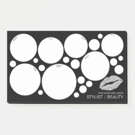 Bloco De Notas Calendário moderno do estilista minimalista dos