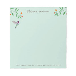 Bloco De Notas California Hummingbird