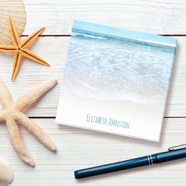 Bloco De Notas Califórnia sonhando mar praia ondas foto personali (Criador carregado)