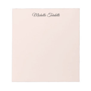 Bloco De Notas Caligrafia de roteiro moderno minimalista