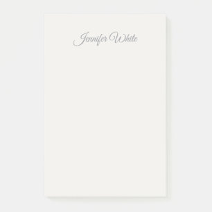 Bloco De Notas Caligrafia Elegante Cor Pastel Negrito Retro