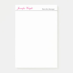 Bloco De Notas Caligrafia elegante minimalista profissional