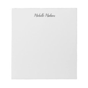 Bloco De Notas Caligrafia Moderna Minimalista Simples