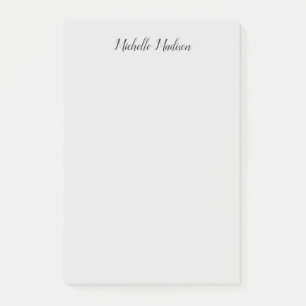 Bloco De Notas Caligrafia moderna minimalista simples de escrita