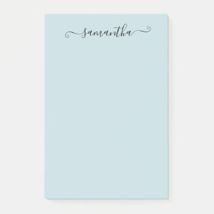 Bloco De Notas Caligrafia Nome Personalizado Manuscrito