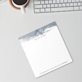 Bloco De Notas Caligrafia por Aquarela com Abstrato moderno e pro