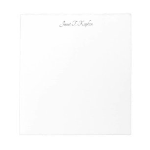 Bloco De Notas Caligrafia Profissional Elegante Simples