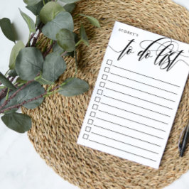 Bloco De Notas Caligrafia suave - Caixa de seleção para fazer lis