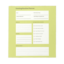 Bloco De Notas Calm Evening Routine Planner