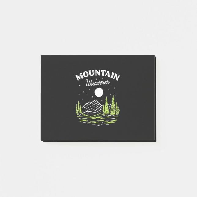 Bloco De Notas Caminhante de Montanha (Frente)