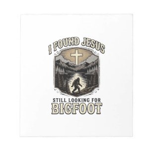 Bloco De Notas Camisa Cristã Vintage Jesus Pé Grande Engraçado