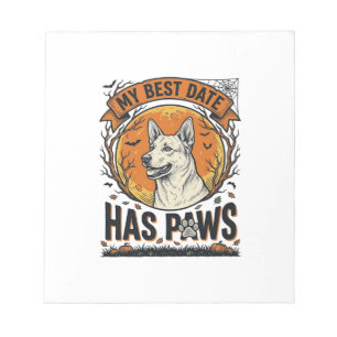 Bloco De Notas Camisa de Cachorro de Halloween para Pais de Anima
