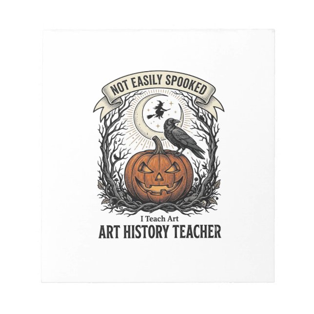 Bloco De Notas Camisa de Professor de História da Arte com Gravaç (Frente)