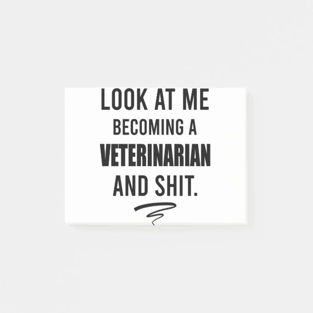 Bloco De Notas Camisa de Veterinário Presente Engraçado de Format (Frente)