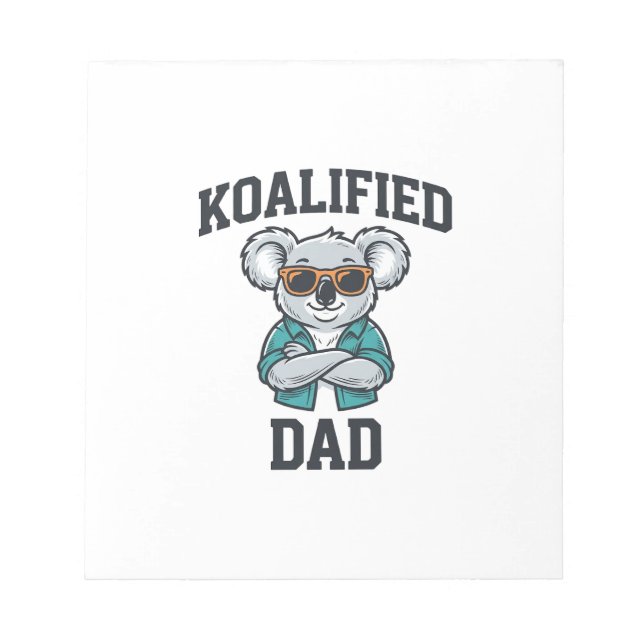 Bloco De Notas Camisa do Pai Koalificado Design_1 (Frente)