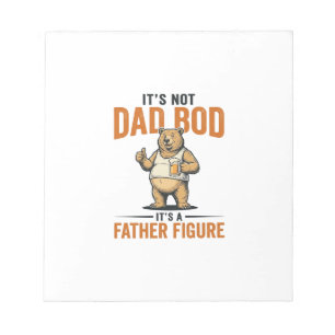 Bloco De Notas Camisa do Urso da Figura do Pai do Corpo do Pai En