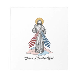Bloco De Notas Camisa Jesus Eu Confio em Você Vintage Desenho