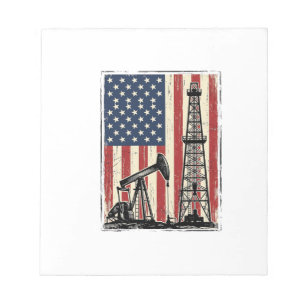 Bloco De Notas Camisa Vetorial da Bandeira Americana do Campo de