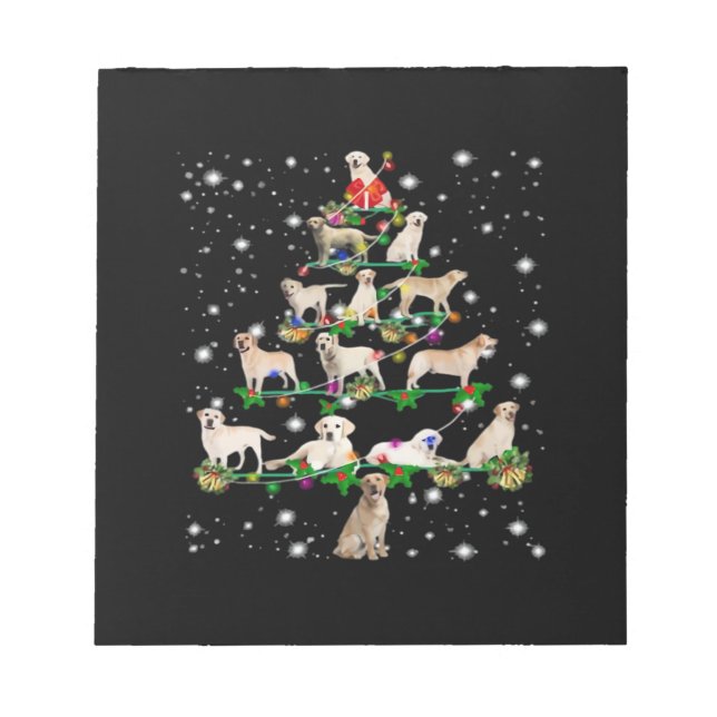 Bloco De Notas Camiseta Clássica de Natal Árvore de Natal Engraça (Frente)