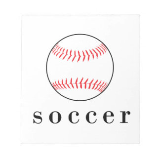 Bloco De Notas Camiseta engraçada e hilária de futebol beisebol E