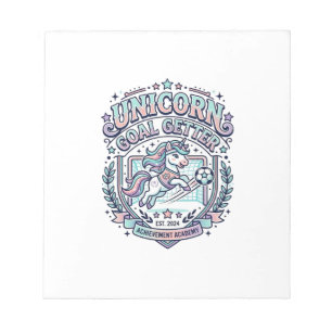 Bloco De Notas Camiseta Gráfica Estilo Retro Unicórnio Alcançador