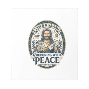 Bloco De Notas Camiseta Jesus Cupom Brechó Frugal Design Baseado 