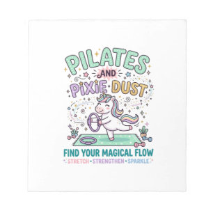 Bloco De Notas Camiseta T-S de Tipografia Negrito Pilates de Unic