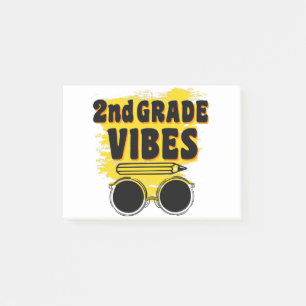 Bloco De Notas Camiseta Vibes de Volta às Aulas 2º Ano Primeiro D