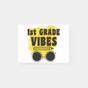 Bloco De Notas Camiseta Vibrações de Volta às Aulas 1ª Série Prim