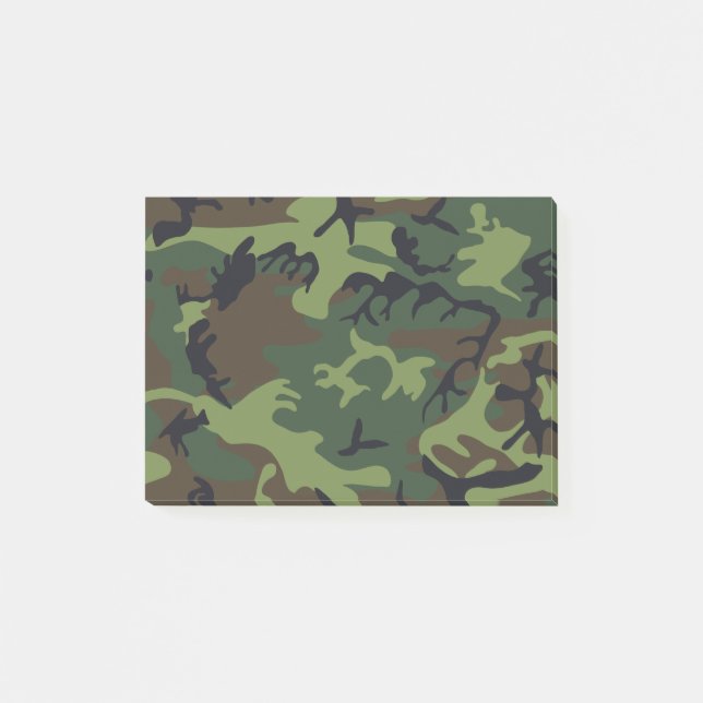 Bloco De Notas Camo Militar Floresta Verde (Frente)